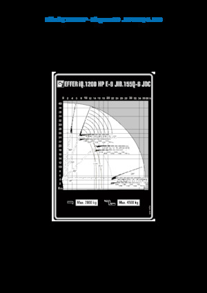Hydraulic loading cranes Effer IQ.1200 HP E9