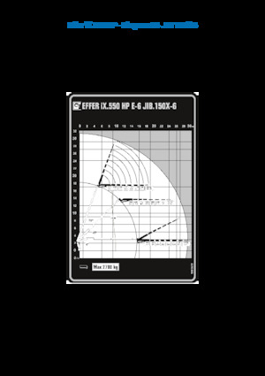 Hydraulic loading cranes Effer IX.550 HP E6