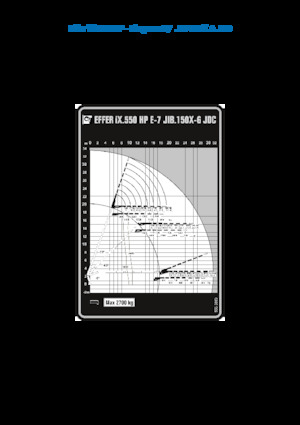 Hydraulic loading cranes Effer IX.550 HP E7