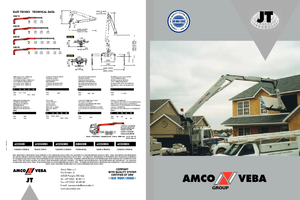 Hydraulic loading cranes Amco Veba JT 250-1 S