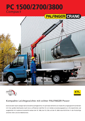 Hydraulic loading cranes Palfinger PC 1500 A