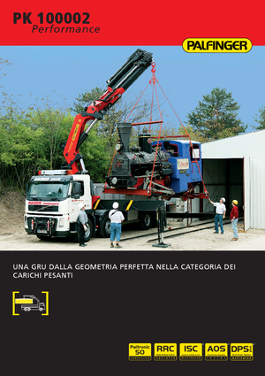 Hydraulic loading cranes Palfinger PK 100002 HPLS D