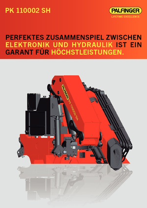 Hydraulic loading cranes Palfinger PK 110002 SH H