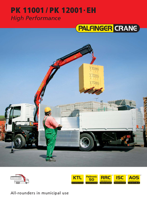 Hydraulic loading cranes Palfinger PK 11001 D