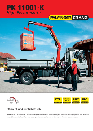 Hydraulic loading cranes Palfinger PK 11001 K