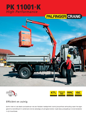 Hydraulic loading cranes Palfinger PK 11001 K