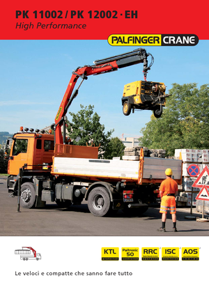 Hydraulic loading cranes Palfinger PK 11002 A