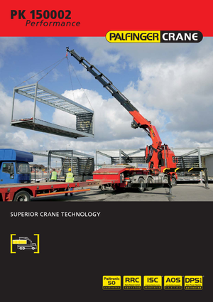 Hydraulic loading cranes Palfinger PK 150002 HPLS E