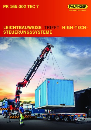 Hydraulic loading cranes Palfinger PK 165.002 TEC 7 H 