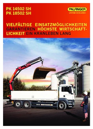Hydraulic loading cranes Palfinger PK 18502 SH A