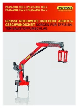 Hydraulic loading cranes Palfinger PK 20.501 L TEC 3