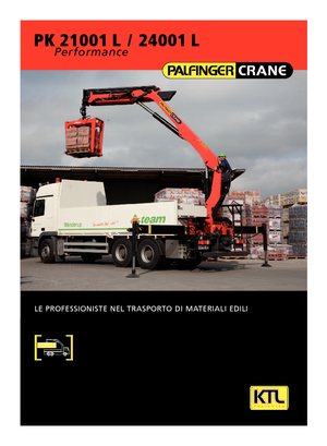 Hydraulic loading cranes Palfinger PK 21001 LBH 4