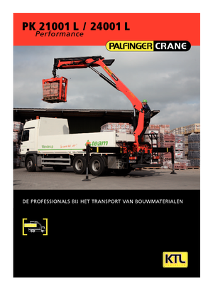 Hydraulic loading cranes Palfinger PK 21001 LBH 4