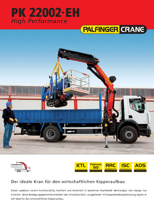 Hydraulic loading cranes Palfinger PK 22002-EH E