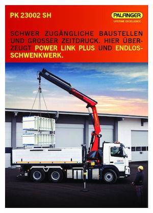 Hydraulic loading cranes Palfinger PK 23002 SH B