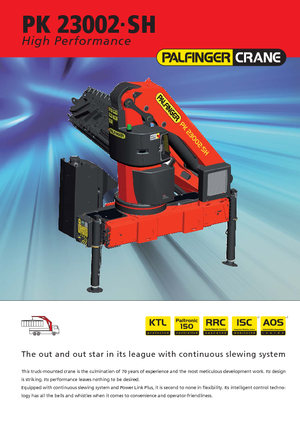 Hydraulic loading cranes Palfinger PK 23002 SH B