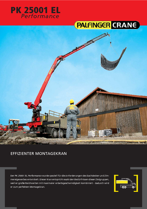 Hydraulic loading cranes Palfinger PK 25001 ELA