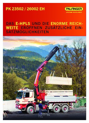 Hydraulic loading cranes Palfinger PK 26002 EH F