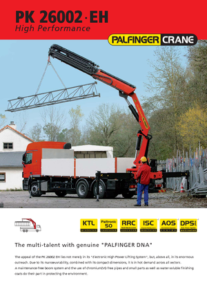Hydraulic loading cranes Palfinger PK 26002 EH F