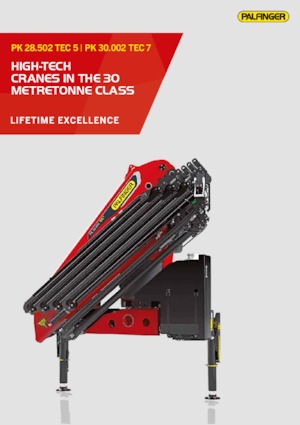 Hydraulic loading cranes Palfinger PK 30.002 TEC 7 D