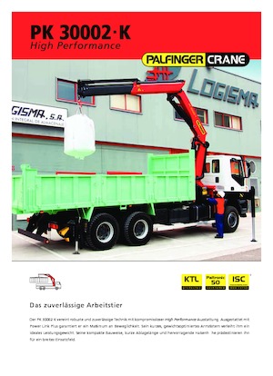 Hidrolik Vinçler Palfinger PK 30002-K A