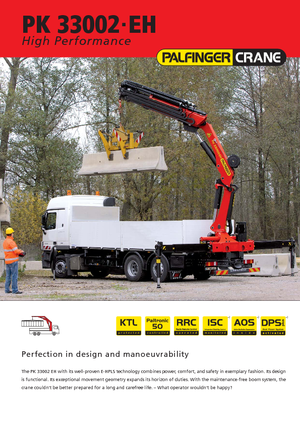 Hydraulic loading cranes Palfinger PK 33002 EH A