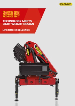 Hydraulic loading cranes Palfinger PK 35.502 TEC 5 E