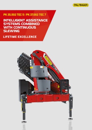 Hydraulic loading cranes Palfinger PK 37.002 TEC 7 E