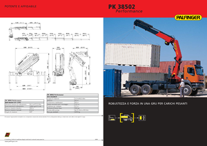 Hydraulic loading cranes Palfinger PK 38502 C