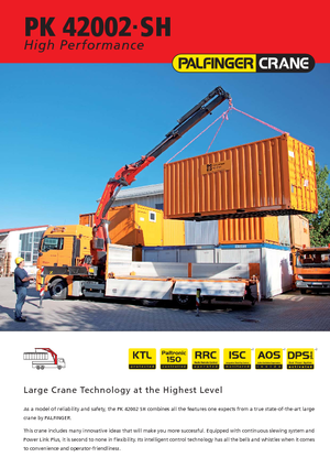 Hydraulic loading cranes Palfinger PK 42502 HPLS B