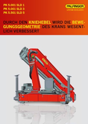 Hydraulic loading cranes Palfinger PK 5.001 SLD 3 C
