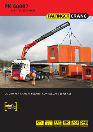 Hydraulic loading cranes Palfinger PK 60002 HPLS C
