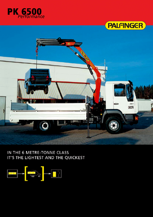 Hydraulic loading cranes Palfinger PK 6500 B