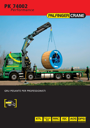 Hydraulic loading cranes Palfinger PK 74002 HPLS G
