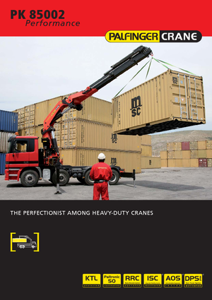 Hidrolik Vinçler Palfinger PK 85002 HPLS F