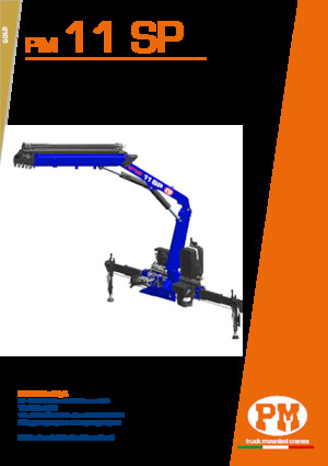 Hydraulic loading cranes PM PM 11 SP