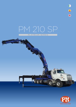 Hydraulic loading cranes PM PM 210 SP