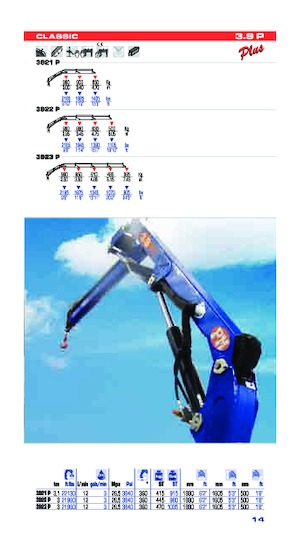 Hydraulic loading cranes PM PM 3.9P