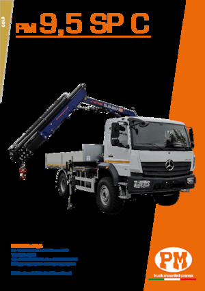 Hydraulic loading cranes PM PM 9.5 SP C