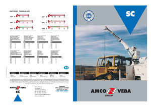 Hydraulic loading cranes Amco Veba SC 6721