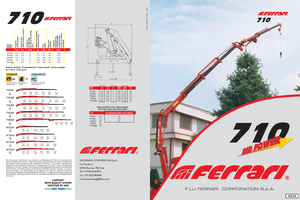 Hydraulic loading cranes Ferrari® SC 710 A1 