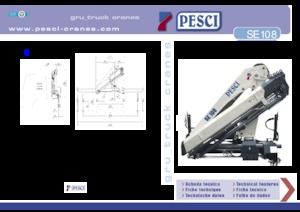 Hydraulic loading cranes Pesci SE 108