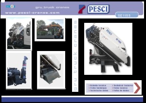 Hydraulic loading cranes Pesci SE 1155