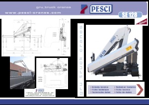 Hydraulic loading cranes Pesci SE 128 H2B3