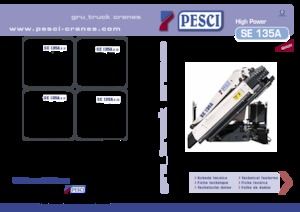 Hydraulic loading cranes Pesci SE 135A