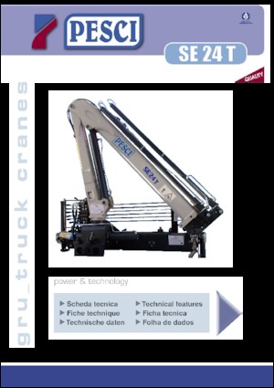 Hydraulic loading cranes Pesci SE 24 T