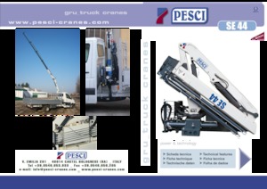 Hydraulic loading cranes Pesci SE 44