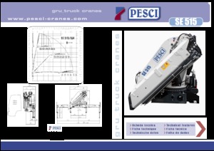 Hydraulic loading cranes Pesci SE 515