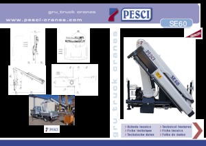 Hydraulic loading cranes Pesci SE 60