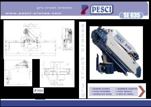 Hydraulic loading cranes Pesci SE 635